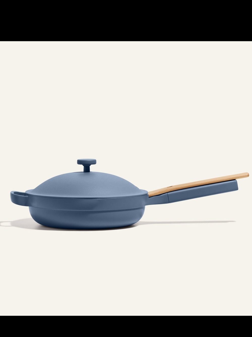 Our Place Always Pan® 2.0 in Salt Blue with lid, spatula, & steamer basket